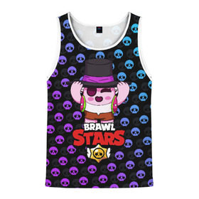 Мужская майка 3D с принтом Brawl Stars в городе Новоалтайск, 100% полиэстер | круглая горловина, приталенный силуэт, длина до линии бедра. Пройма и горловина окантованы тонкой бейкой | brawl | brawl stars | stars | бравл | бравл старс | браво старс | игра | компьютерная | онлайн | старс