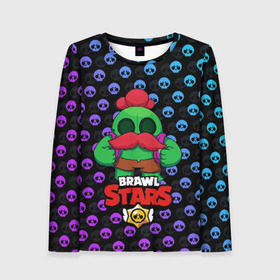 Женский лонгслив 3D с принтом Brawl Stars в городе Новоалтайск, 100% полиэстер | длинные рукава, круглый вырез горловины, полуприлегающий силуэт | brawl | brawl stars | stars | бравл | бравл старс | браво старс | игра | компьютерная | онлайн | старс