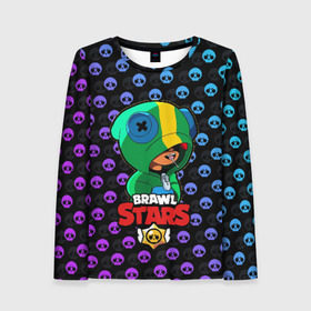 Женский лонгслив 3D с принтом Brawl Stars в городе Новоалтайск, 100% полиэстер | длинные рукава, круглый вырез горловины, полуприлегающий силуэт | brawl | brawl stars | stars | бравл | бравл старс | браво старс | игра | компьютерная | онлайн | старс