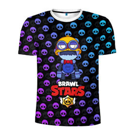 Мужская футболка 3D спортивная с принтом Brawl Stars в городе Новоалтайск, 100% полиэстер с улучшенными характеристиками | приталенный силуэт, круглая горловина, широкие плечи, сужается к линии бедра | brawl | brawl stars | stars | бравл | бравл старс | браво старс | игра | компьютерная | онлайн | старс