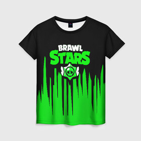 Женская футболка 3D с принтом BRAWL STARS в городе Новоалтайск, 100% полиэфир ( синтетическое хлопкоподобное полотно) | прямой крой, круглый вырез горловины, длина до линии бедер | android | brawl stars | games | mobile game | stars | игры | мобильные игры