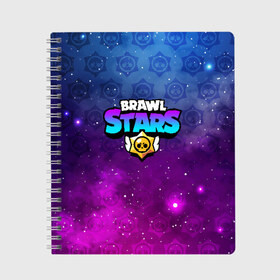 Тетрадь с принтом BRAWL STARS в городе Новоалтайск, 100% бумага | 48 листов, плотность листов — 60 г/м2, плотность картонной обложки — 250 г/м2. Листы скреплены сбоку удобной пружинной спиралью. Уголки страниц и обложки скругленные. Цвет линий — светло-серый
 | Тематика изображения на принте: brawl stars | bull | colt | leon | stars | берли | бо | брок | ворон | джесси | динамайк | дэррил | кольт | леон | мортис | нита | пайпер | пенни | поко | пэм | рикошет | спайк | тара | фрэнк | шелли | эль примо