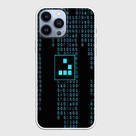 Чехол для iPhone 13 Pro Max с принтом ДВОИЧНАЯ СИСТЕМА в городе Новоалтайск,  |  | Тематика изображения на принте: hugo weaving | pc | the matrix | код | компьютеры | матрица | матрица 4 | программист | программный код | цифры