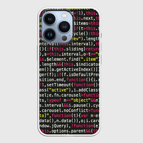 Чехол для iPhone 13 Pro с принтом ЦИФРЫ КОДА в городе Новоалтайск,  |  | Тематика изображения на принте: hugo weaving | pc | the matrix | код | компьютеры | матрица | матрица 4 | программист | программный код | цифры