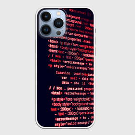 Чехол для iPhone 13 Pro Max с принтом HTMLPHP в городе Новоалтайск,  |  | Тематика изображения на принте: hugo weaving | pc | the matrix | код | компьютеры | матрица | матрица 4 | программист | программный код | цифры