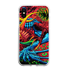 Чехол для iPhone XS Max матовый с принтом CS GO hyper beast skin в городе Новоалтайск, Силикон | Область печати: задняя сторона чехла, без боковых панелей | awp | counter strike | cs go | cs go global offensive | hyper beast | skin cs | team cs | команды cs | скины оружия | скоростной зверь | хайпер бист