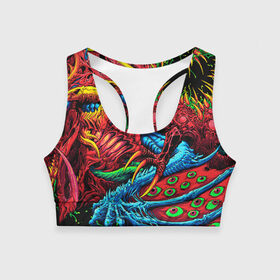 Женский спортивный топ 3D с принтом CS GO hyper beast skin в городе Новоалтайск, 82% полиэстер, 18% спандекс Ткань безопасна для здоровья, позволяет коже дышать, не мнется и не растягивается |  | awp | counter strike | cs go | cs go global offensive | hyper beast | skin cs | team cs | команды cs | скины оружия | скоростной зверь | хайпер бист