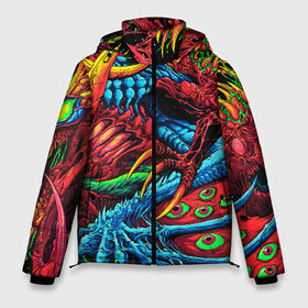 Мужская зимняя куртка 3D с принтом CS GO hyper beast skin в городе Новоалтайск, верх — 100% полиэстер; подкладка — 100% полиэстер; утеплитель — 100% полиэстер | длина ниже бедра, свободный силуэт Оверсайз. Есть воротник-стойка, отстегивающийся капюшон и ветрозащитная планка. 

Боковые карманы с листочкой на кнопках и внутренний карман на молнии. | Тематика изображения на принте: awp | counter strike | cs go | cs go global offensive | hyper beast | skin cs | team cs | команды cs | скины оружия | скоростной зверь | хайпер бист