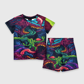 Детский костюм с шортами 3D с принтом CS GO hyper beast skin в городе Новоалтайск,  |  | awp | counter strike | cs go | cs go global offensive | hyper beast | skin cs | team cs | команды cs | скины оружия | скоростной зверь | хайпер бист