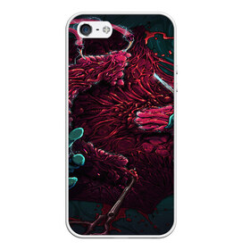 Чехол для iPhone 5/5S матовый с принтом CS GO hyper beast skin в городе Новоалтайск, Силикон | Область печати: задняя сторона чехла, без боковых панелей | awp | counter strike | cs go | cs go global offensive | hyper beast | skin cs | team cs | команды cs | скины оружия | скоростной зверь | хайпер бист