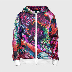 Детская толстовка 3D на молнии с принтом CS GO hyper beast skin в городе Новоалтайск, 100% полиэстер |  манжеты и пояс оформлены широкой мягкой резинкой, двухслойный капюшон со шнурком для регулировки, спереди карманы и застежка-молния
 | awp | counter strike | cs go | cs go global offensive | hyper beast | skin cs | team cs | команды cs | скины оружия | скоростной зверь | хайпер бист