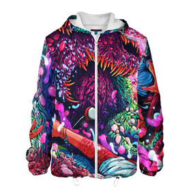 Мужская куртка 3D с принтом CS GO hyper beast skin в городе Новоалтайск, ткань верха — 100% полиэстер, подклад — флис | прямой крой, подол и капюшон оформлены резинкой с фиксаторами, два кармана без застежек по бокам, один большой потайной карман на груди. Карман на груди застегивается на липучку | awp | counter strike | cs go | cs go global offensive | hyper beast | skin cs | team cs | команды cs | скины оружия | скоростной зверь | хайпер бист
