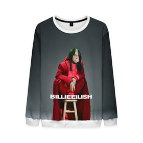 Мужской свитшот 3D с принтом Billie Eilish в городе Новоалтайск, 100% полиэстер с мягким внутренним слоем | круглый вырез горловины, мягкая резинка на манжетах и поясе, свободная посадка по фигуре | at | billie | don’t | eilish | electronic | eyes | me | music | ocean | pirate | smile | synthpop | usa | айлиш | билли | музыка | пайрэт | синти поп | сша | электронная | электропоп