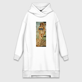Платье-худи хлопок с принтом The Birth of Venus в городе Новоалтайск,  |  | art | birth | botticelli | censored | life | painting | sandro | thug | venus | бандитская | боттичелли | венеры | живопись | жизнь | искусство | очки | рождение | сандро