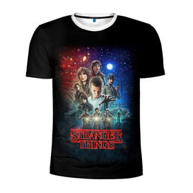 Мужская футболка 3D спортивная с принтом Stranger Things в городе Новоалтайск, 100% полиэстер с улучшенными характеристиками | приталенный силуэт, круглая горловина, широкие плечи, сужается к линии бедра | beyond | eleven | hopper | jane | mike | stranger | things | wheeler | дастин | дела | джейн | загадочные | майк | одиннадцать | очень | события | странные | уилер | хендерсон | хоппер