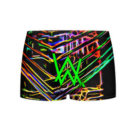 Мужские трусы 3D с принтом ALAN WALKER DJ в городе Новоалтайск, 50% хлопок, 50% полиэстер | классическая посадка, на поясе мягкая тканевая резинка | alan walker | aw | electro | electro music | music | алан уокер | музыка | музыкант | электро | электронная музыка
