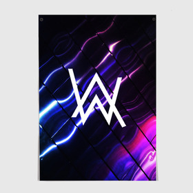 Постер с принтом ALAN WALKER в городе Новоалтайск, 100% бумага
 | бумага, плотность 150 мг. Матовая, но за счет высокого коэффициента гладкости имеет небольшой блеск и дает на свету блики, но в отличии от глянцевой бумаги не покрыта лаком | alan walker | aw | electro | electro music | music | алан уокер | музыка | музыкант | электро | электронная музыка