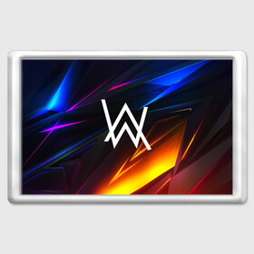 Магнит 45*70 с принтом ALAN WALKER STRIPES в городе Новоалтайск, Пластик | Размер: 78*52 мм; Размер печати: 70*45 | alan walker | aw | electro | electro music | music | алан уокер | музыка | музыкант | электро | электронная музыка