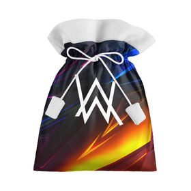 Подарочный 3D мешок с принтом ALAN WALKER STRIPES в городе Новоалтайск, 100% полиэстер | Размер: 29*39 см | alan walker | aw | electro | electro music | music | алан уокер | музыка | музыкант | электро | электронная музыка