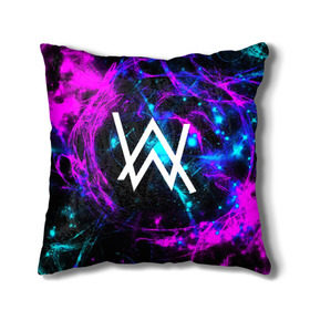 Подушка 3D с принтом ALAN WALKER в городе Новоалтайск, наволочка – 100% полиэстер, наполнитель – холлофайбер (легкий наполнитель, не вызывает аллергию). | состоит из подушки и наволочки. Наволочка на молнии, легко снимается для стирки | alan walker | aw | electro | electro music | music | алан уокер | музыка | музыкант | электро | электронная музыка