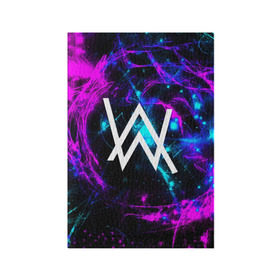 Обложка для паспорта матовая кожа с принтом ALAN WALKER в городе Новоалтайск, натуральная матовая кожа | размер 19,3 х 13,7 см; прозрачные пластиковые крепления | Тематика изображения на принте: alan walker | aw | electro | electro music | music | алан уокер | музыка | музыкант | электро | электронная музыка