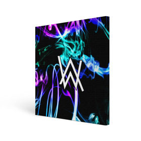 Холст квадратный с принтом ALAN WALKER в городе Новоалтайск, 100% ПВХ |  | alan walker | aw | electro | electro music | music | алан уокер | музыка | музыкант | электро | электронная музыка
