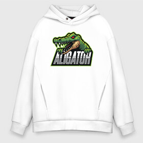 Мужское худи Oversize хлопок с принтом Alligator Аллигатор в городе Новоалтайск, френч-терри — 70% хлопок, 30% полиэстер. Мягкий теплый начес внутри —100% хлопок | боковые карманы, эластичные манжеты и нижняя кромка, капюшон на магнитной кнопке | Тематика изображения на принте: design | logo | mascot | герои | дикий | звери | киберспорт | крокодил | спортивная | стиль | талисман | фитнес | форма | футбол | яркие