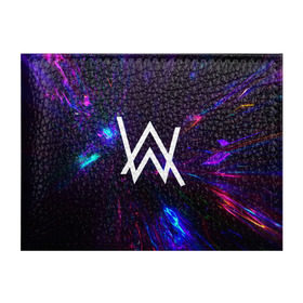 Обложка для студенческого билета с принтом ALAN WALKER NEON в городе Новоалтайск, натуральная кожа | Размер: 11*8 см; Печать на всей внешней стороне | Тематика изображения на принте: alan walker | aw | electro | electro music | music | алан уокер | музыка | музыкант | электро | электронная музыка