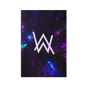 Обложка для паспорта матовая кожа с принтом ALAN WALKER NEON в городе Новоалтайск, натуральная матовая кожа | размер 19,3 х 13,7 см; прозрачные пластиковые крепления | alan walker | aw | electro | electro music | music | алан уокер | музыка | музыкант | электро | электронная музыка