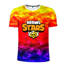 Мужская футболка 3D спортивная с принтом BRAWL STARS в городе Новоалтайск, 100% полиэстер с улучшенными характеристиками | приталенный силуэт, круглая горловина, широкие плечи, сужается к линии бедра | android | brawl stars | games | mobile game | stars | игры | мобильные игры