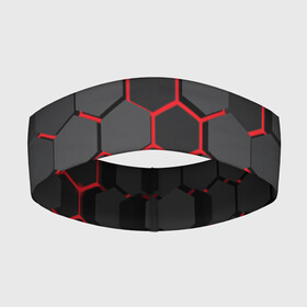 Повязка на голову 3D с принтом СТАЛЬНАЯ БРОНЯ в городе Новоалтайск,  |  | abstraction | geometry | hexagon | neon | paints | stripes | texture | triangle | абстракция | брызги | брызги красок | геометрия | краски | неон | неоновый | соты | текстура