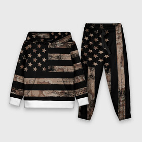 Детский костюм 3D (с толстовкой) с принтом American Flag Camo в городе Новоалтайск,  |  | eagle | states | united | usa | армейские | армия | камуфляж | орел | служба | снайпер | соединенных | солдат | сша | форма | штатов