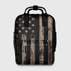 Женский рюкзак 3D с принтом American Flag Camo в городе Новоалтайск, 100% полиэстер | лямки с регулируемой длиной, сверху ручки, чтобы рюкзак нести как сумку. Основное отделение закрывается на молнию, как и внешний карман. Внутри два дополнительных кармана, один из которых закрывается на молнию. По бокам два дополнительных кармашка, куда поместится маленькая бутылочка
 | eagle | states | united | usa | армейские | армия | камуфляж | орел | служба | снайпер | соединенных | солдат | сша | форма | штатов