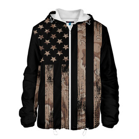 Мужская куртка 3D с принтом American Flag Camo в городе Новоалтайск, ткань верха — 100% полиэстер, подклад — флис | прямой крой, подол и капюшон оформлены резинкой с фиксаторами, два кармана без застежек по бокам, один большой потайной карман на груди. Карман на груди застегивается на липучку | eagle | states | united | usa | армейские | армия | камуфляж | орел | служба | снайпер | соединенных | солдат | сша | форма | штатов