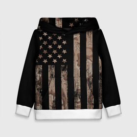 Детская толстовка 3D с принтом American Flag Camo в городе Новоалтайск, 100% полиэстер | двухслойный капюшон со шнурком для регулировки, мягкие манжеты на рукавах и по низу толстовки, спереди карман-кенгуру с мягким внутренним слоем | eagle | states | united | usa | армейские | армия | камуфляж | орел | служба | снайпер | соединенных | солдат | сша | форма | штатов