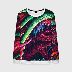 Мужской свитшот 3D с принтом HYPER BEAST в городе Новоалтайск, 100% полиэстер с мягким внутренним слоем | круглый вырез горловины, мягкая резинка на манжетах и поясе, свободная посадка по фигуре | awp | counter strike | cs go | cs go global offensive | hyper beast | skin cs | team cs | команды cs | скины оружия | скоростной зверь | хайпер бист