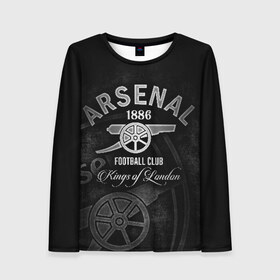 Женский лонгслив 3D с принтом Arsenal в городе Новоалтайск, 100% полиэстер | длинные рукава, круглый вырез горловины, полуприлегающий силуэт | arsenal | arsenal fc | the gunners | английский клуб | арсенал | лондон | лондонский арсенал | премьер лига | футбол | футболист | футбольный клуб