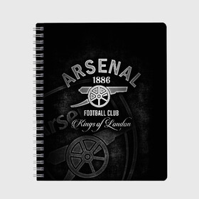 Тетрадь с принтом Arsenal в городе Новоалтайск, 100% бумага | 48 листов, плотность листов — 60 г/м2, плотность картонной обложки — 250 г/м2. Листы скреплены сбоку удобной пружинной спиралью. Уголки страниц и обложки скругленные. Цвет линий — светло-серый
 | arsenal | arsenal fc | the gunners | английский клуб | арсенал | лондон | лондонский арсенал | премьер лига | футбол | футболист | футбольный клуб