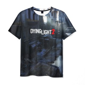 Мужская футболка 3D с принтом DYING LIGHT 2 в городе Новоалтайск, 100% полиэфир | прямой крой, круглый вырез горловины, длина до линии бедер | dying light | dying light 2 | dying light the following | dying light: the following | horror | survivor | зомби | игры | умирающий свет