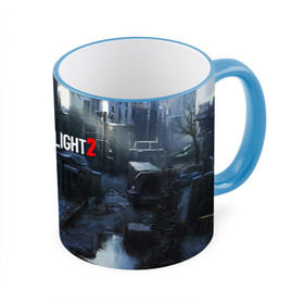 Кружка с принтом DYING LIGHT 2 в городе Новоалтайск, керамика | ёмкость 330 мл | dying light | dying light 2 | dying light the following | dying light: the following | horror | survivor | зомби | игры | умирающий свет
