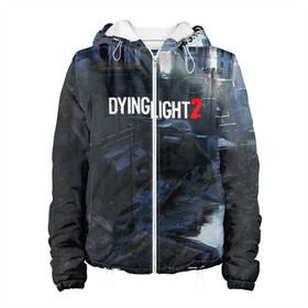 Женская куртка 3D с принтом DYING LIGHT 2 в городе Новоалтайск, ткань верха — 100% полиэстер, подклад — флис | прямой крой, подол и капюшон оформлены резинкой с фиксаторами, два кармана без застежек по бокам, один большой потайной карман на груди. Карман на груди застегивается на липучку | dying light | dying light 2 | dying light the following | dying light: the following | horror | survivor | зомби | игры | умирающий свет