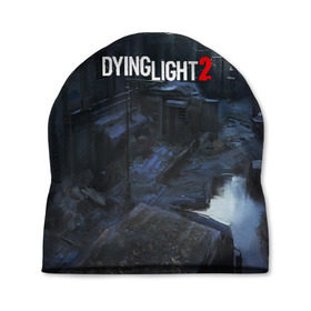 Шапка 3D с принтом DYING LIGHT 2 в городе Новоалтайск, 100% полиэстер | универсальный размер, печать по всей поверхности изделия | dying light | dying light 2 | dying light the following | dying light: the following | horror | survivor | зомби | игры | умирающий свет