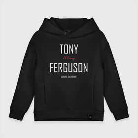 Детское худи Oversize хлопок с принтом Tony Ferguson в городе Новоалтайск, френч-терри — 70% хлопок, 30% полиэстер. Мягкий теплый начес внутри —100% хлопок | боковые карманы, эластичные манжеты и нижняя кромка, капюшон на магнитной кнопке | cucuy | el cucuy | mma | tony ferguson | ufc | бабайка | бугимен | конор | мма | орел | тони | тони фергюсон | хабиб | эль кукуй | юфс