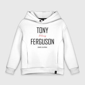 Детское худи Oversize хлопок с принтом Tony Ferguson в городе Новоалтайск, френч-терри — 70% хлопок, 30% полиэстер. Мягкий теплый начес внутри —100% хлопок | боковые карманы, эластичные манжеты и нижняя кромка, капюшон на магнитной кнопке | cucuy | el cucuy | mma | tony ferguson | ufc | бабайка | бугимен | конор | мма | орел | тони | тони фергюсон | хабиб | эль кукуй | юфс