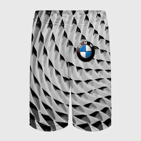 Детские спортивные шорты 3D с принтом BMW в городе Новоалтайск,  100% полиэстер
 | пояс оформлен широкой мягкой резинкой, ткань тянется
 | bmw | germany | pattern | prestige | бмв | германия | престиж | узор