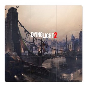 Магнитный плакат 3Х3 с принтом DYING LIGHT 2 в городе Новоалтайск, Полимерный материал с магнитным слоем | 9 деталей размером 9*9 см | dying light | dying light 2 | dying light the following | dying light: the following | horror | survivor | зомби | игры | умирающий свет