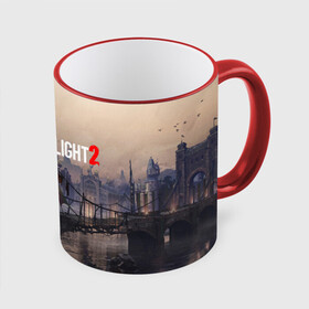 Кружка с полной запечаткой с принтом DYING LIGHT 2 в городе Новоалтайск, керамика | ёмкость 330 мл | dying light | dying light 2 | dying light the following | dying light: the following | horror | survivor | зомби | игры | умирающий свет