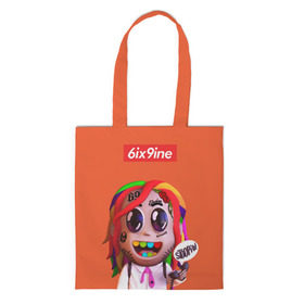Шоппер 3D с принтом 6ix9ine - STOOPID в городе Новоалтайск, 100% полиэстер | Плотность: 200 г/м2; Размер: 34×35 см; Высота лямок: 30 см | 6ix9ine | gangsta | gangsta rap | hip hop | rap | scum gang | stoopid | tekashi | trap | гэнгста | гэнгста рэп | рэп | текаши | трэп | хип хоп