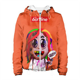 Женская куртка 3D с принтом 6ix9ine - STOOPID в городе Новоалтайск, ткань верха — 100% полиэстер, подклад — флис | прямой крой, подол и капюшон оформлены резинкой с фиксаторами, два кармана без застежек по бокам, один большой потайной карман на груди. Карман на груди застегивается на липучку | 6ix9ine | gangsta | gangsta rap | hip hop | rap | scum gang | stoopid | tekashi | trap | гэнгста | гэнгста рэп | рэп | текаши | трэп | хип хоп