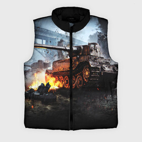 Мужской жилет утепленный 3D с принтом ТАНК в городе Новоалтайск,  |  | game | tank | war | боевой танк | война | выстрел | дым | игра | искры | огонь | пламя | танк | танкист | техника